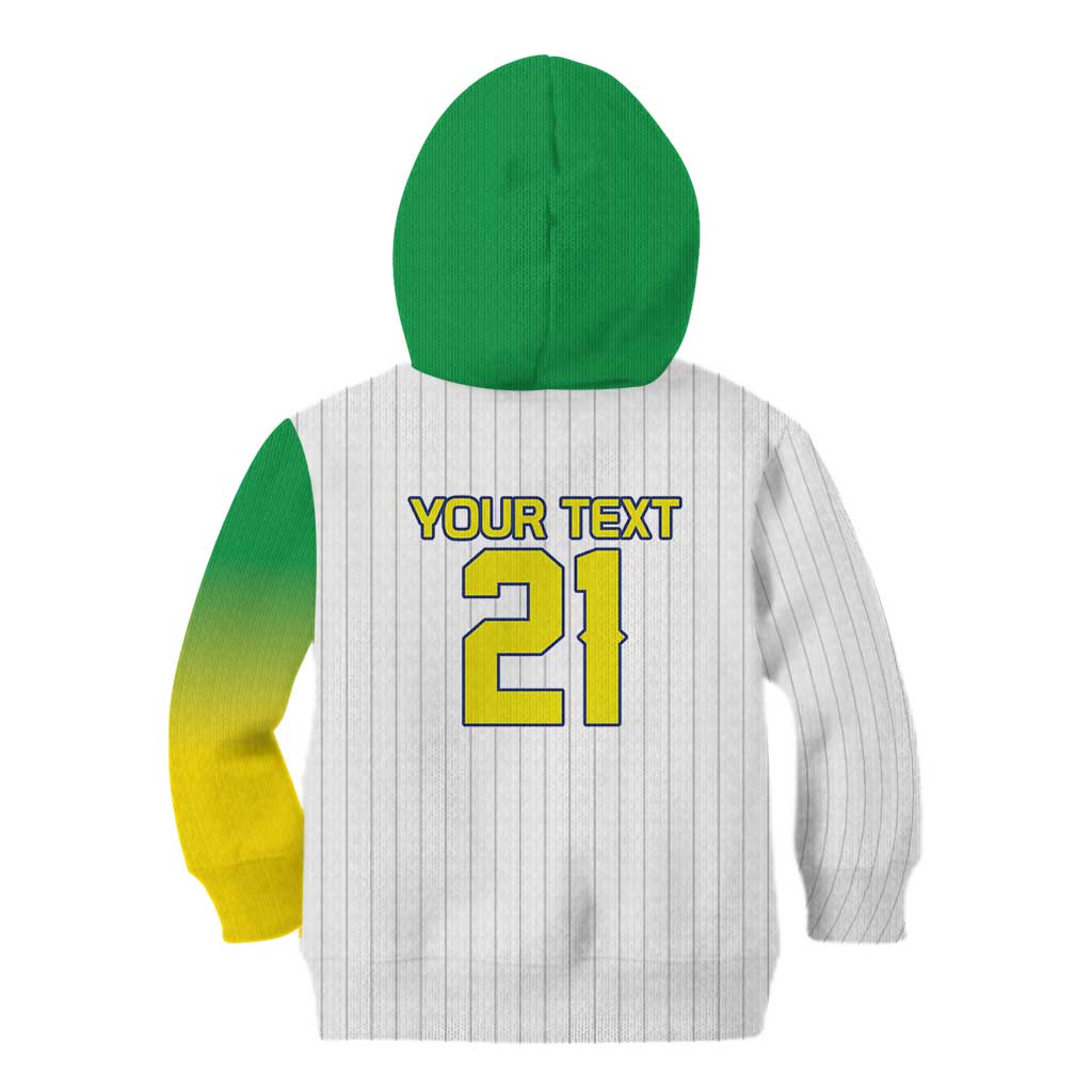 Custom Dripping Baseball Brazil Kid Hoodie