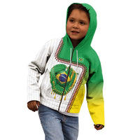 Custom Dripping Baseball Brazil Kid Hoodie