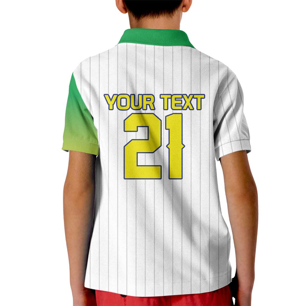 Custom Dripping Baseball Brazil Kid Polo Shirt