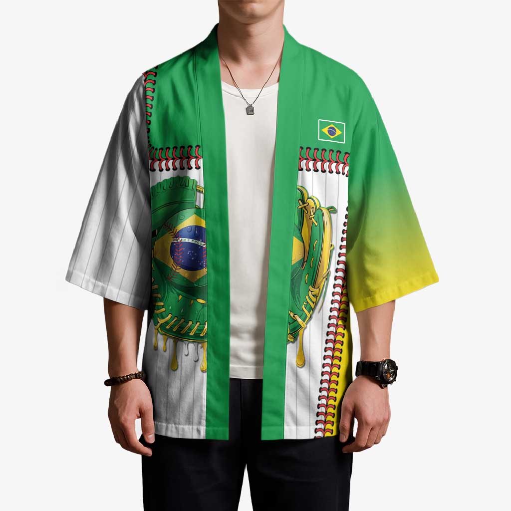 Custom Dripping Baseball Brazil Kimono