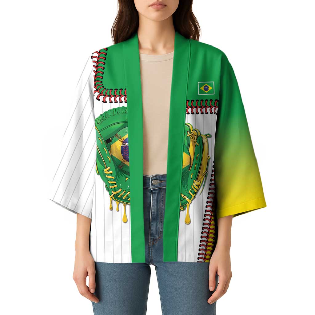 Custom Dripping Baseball Brazil Kimono