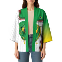 Custom Dripping Baseball Brazil Kimono