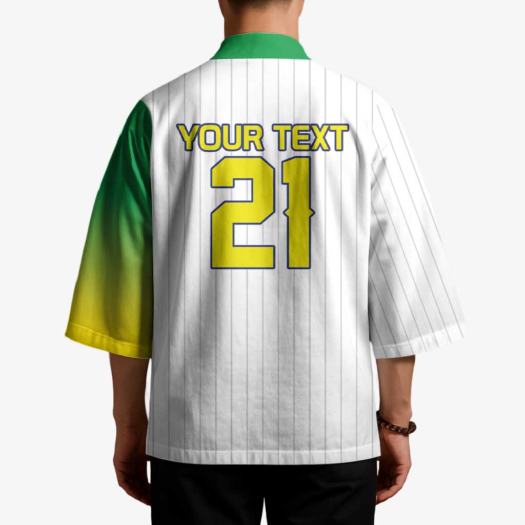 Custom Dripping Baseball Brazil Kimono