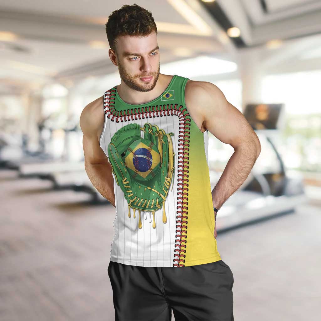 Custom Dripping Baseball Brazil Men Tank Top