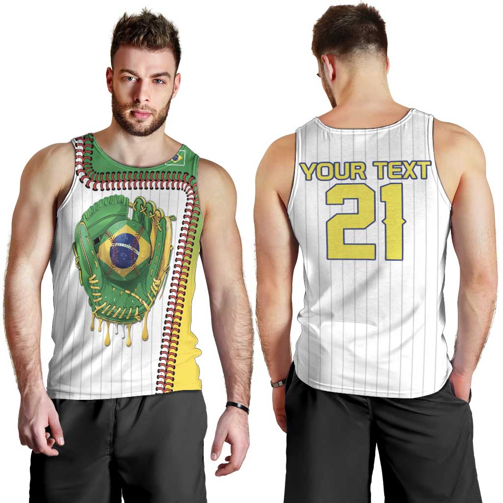 Custom Dripping Baseball Brazil Men Tank Top