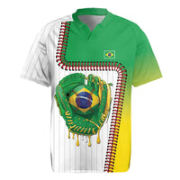 Custom Dripping Baseball Brazil Rugby Jersey