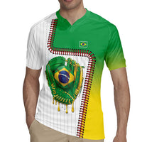Custom Dripping Baseball Brazil Rugby Jersey