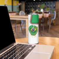 Custom Dripping Baseball Brazil Skinny Tumbler