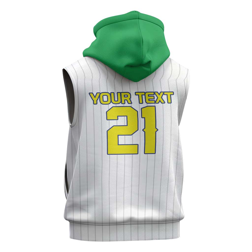 Custom Dripping Baseball Brazil Sleeveless Hoodie