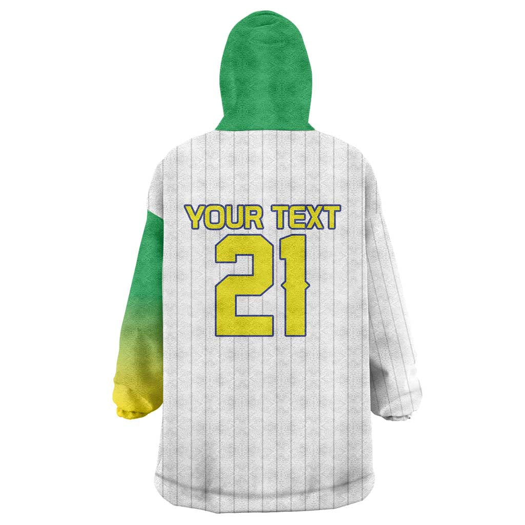 Custom Dripping Baseball Brazil Wearable Blanket Hoodie