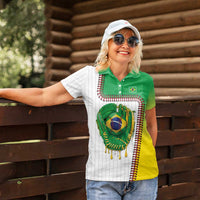 Custom Dripping Baseball Brazil Women Polo Shirt