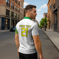 Custom Dripping Baseball Brazil Zipper Polo Shirt