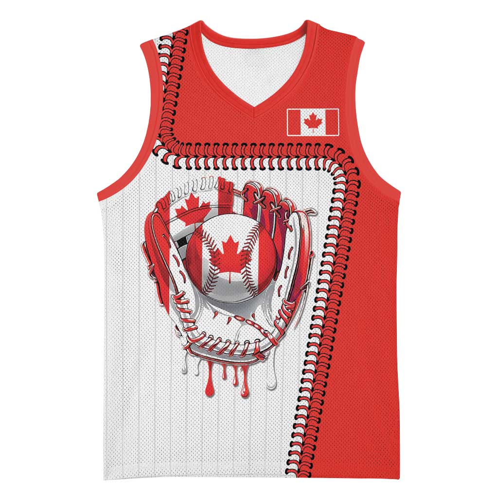 Custom Dripping Baseball Canada Basketball Jersey