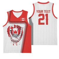 Custom Dripping Baseball Canada Basketball Jersey