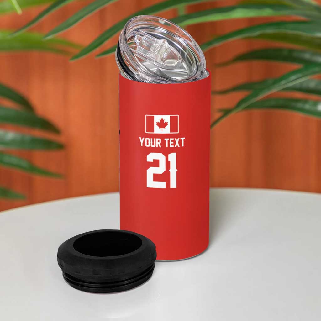 Custom Dripping Baseball Canada 4 in 1 Can Cooler Tumbler