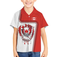 Custom Dripping Baseball Canada Kid Hawaiian Shirt