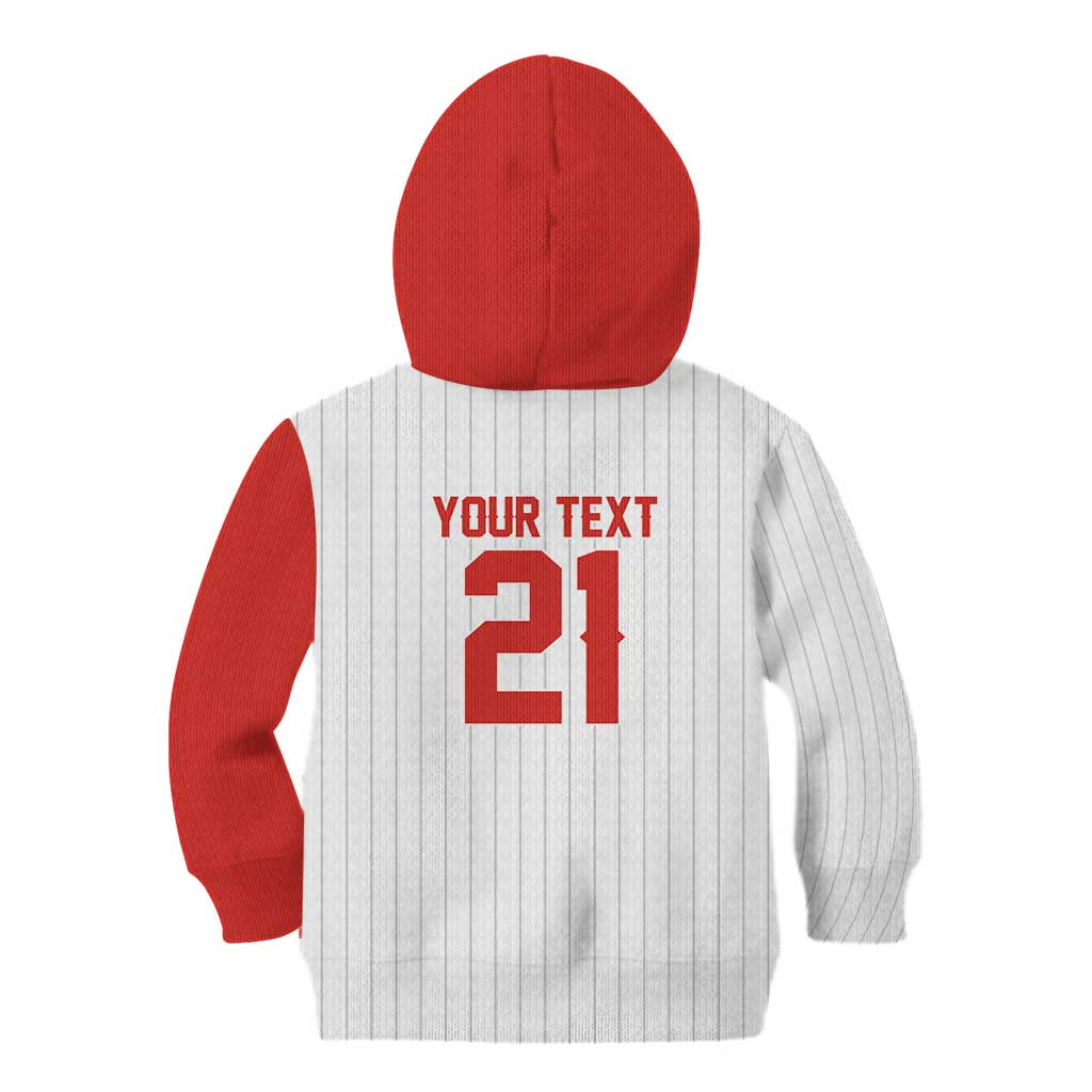 Custom Dripping Baseball Canada Kid Hoodie