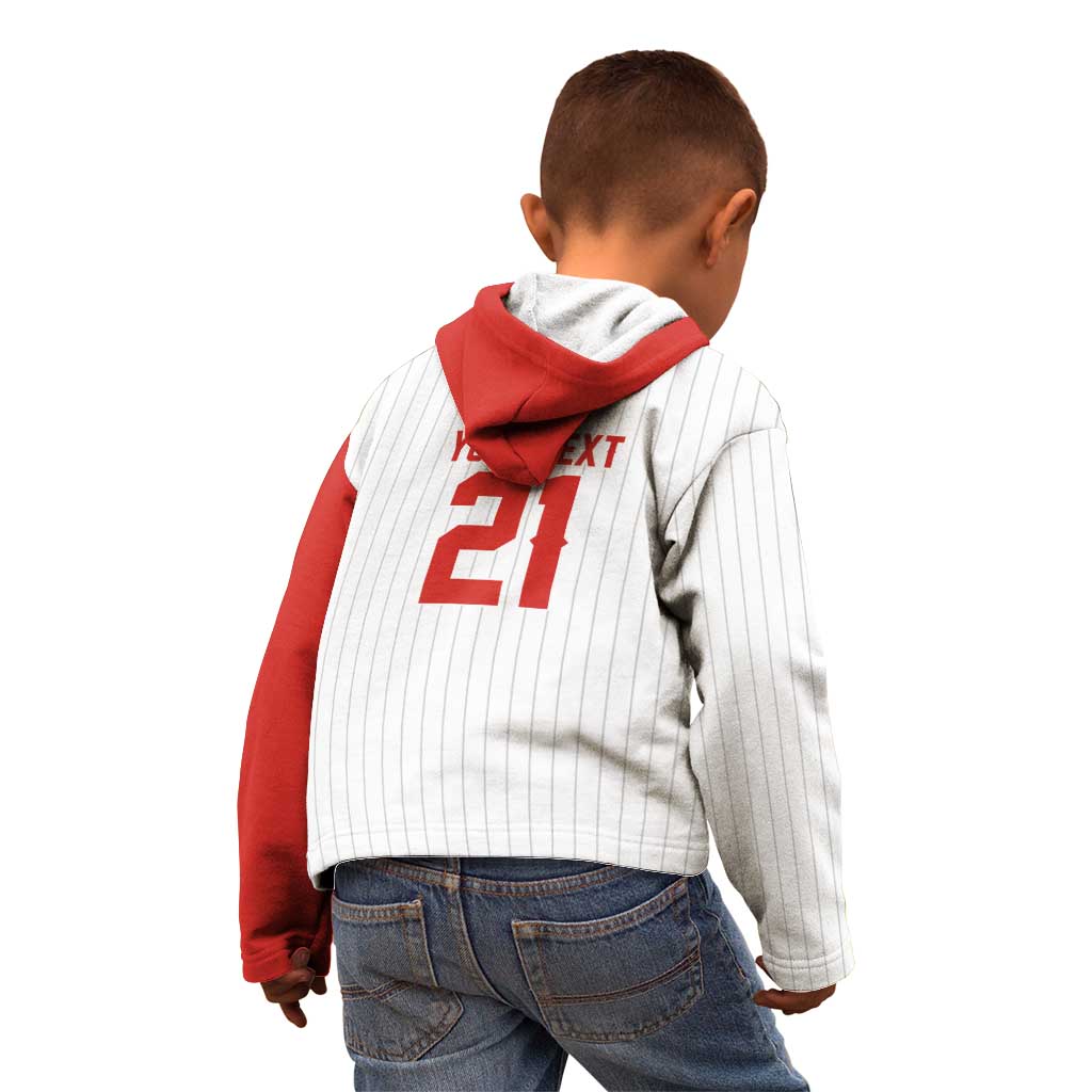 Custom Dripping Baseball Canada Kid Hoodie
