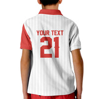 Custom Dripping Baseball Canada Kid Polo Shirt