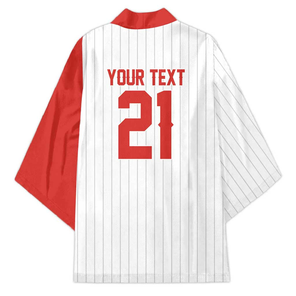 Custom Dripping Baseball Canada Kimono