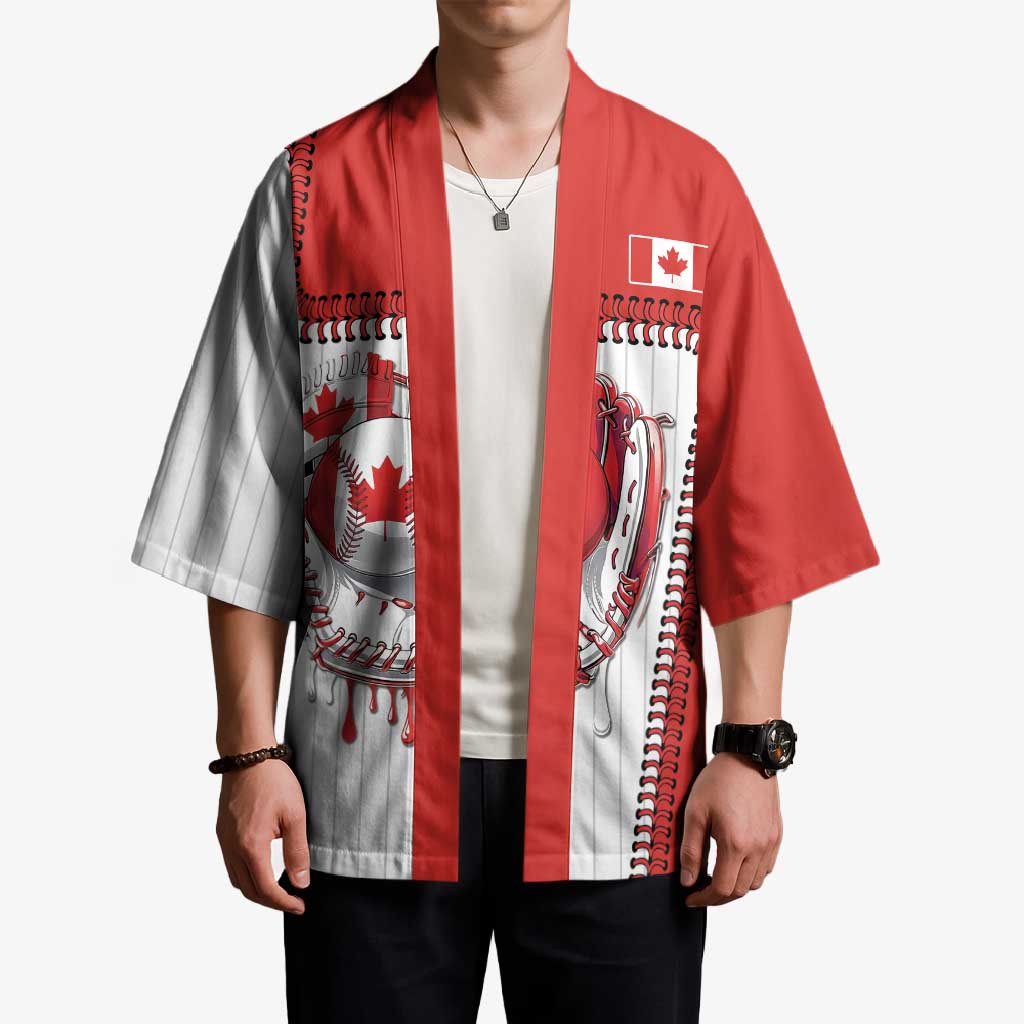 Custom Dripping Baseball Canada Kimono