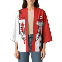 Custom Dripping Baseball Canada Kimono