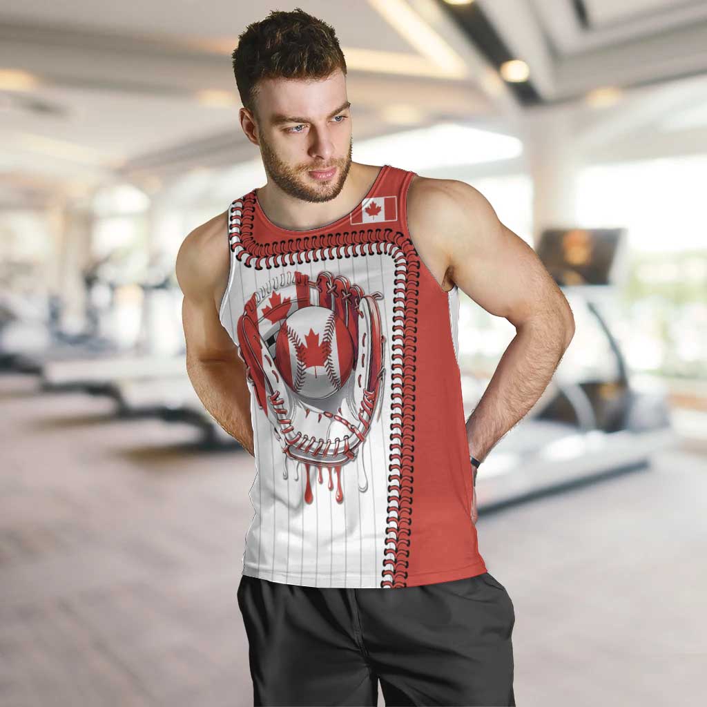 Custom Dripping Baseball Canada Men Tank Top