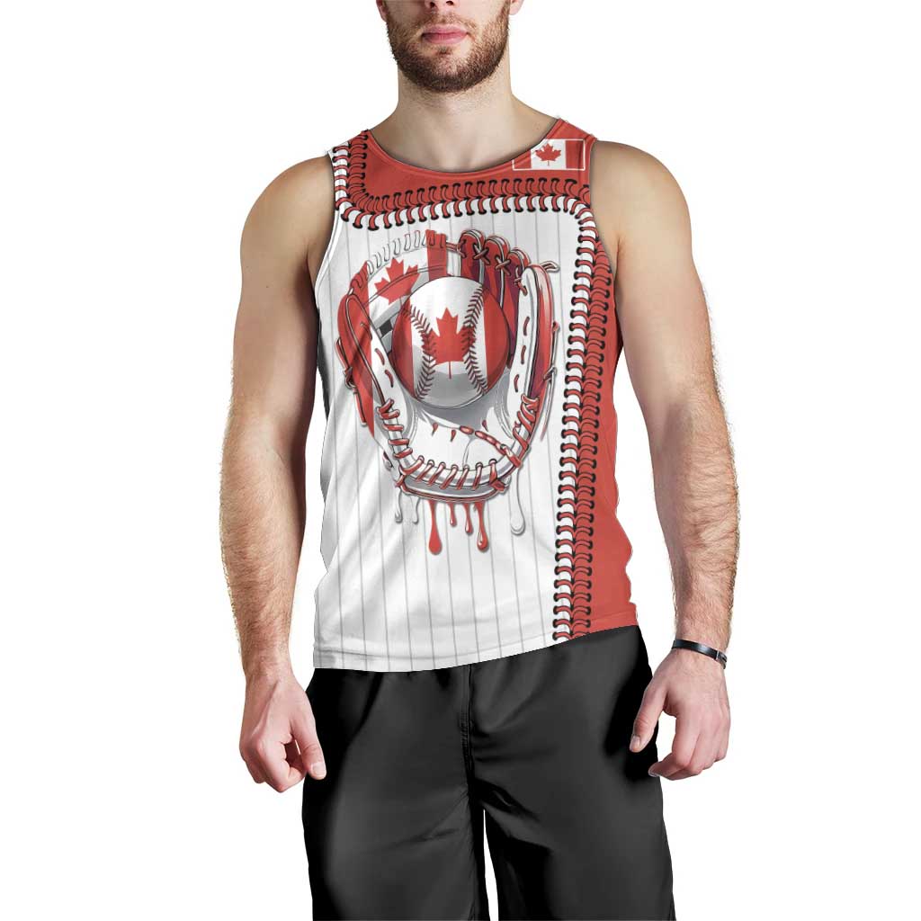 Custom Dripping Baseball Canada Men Tank Top