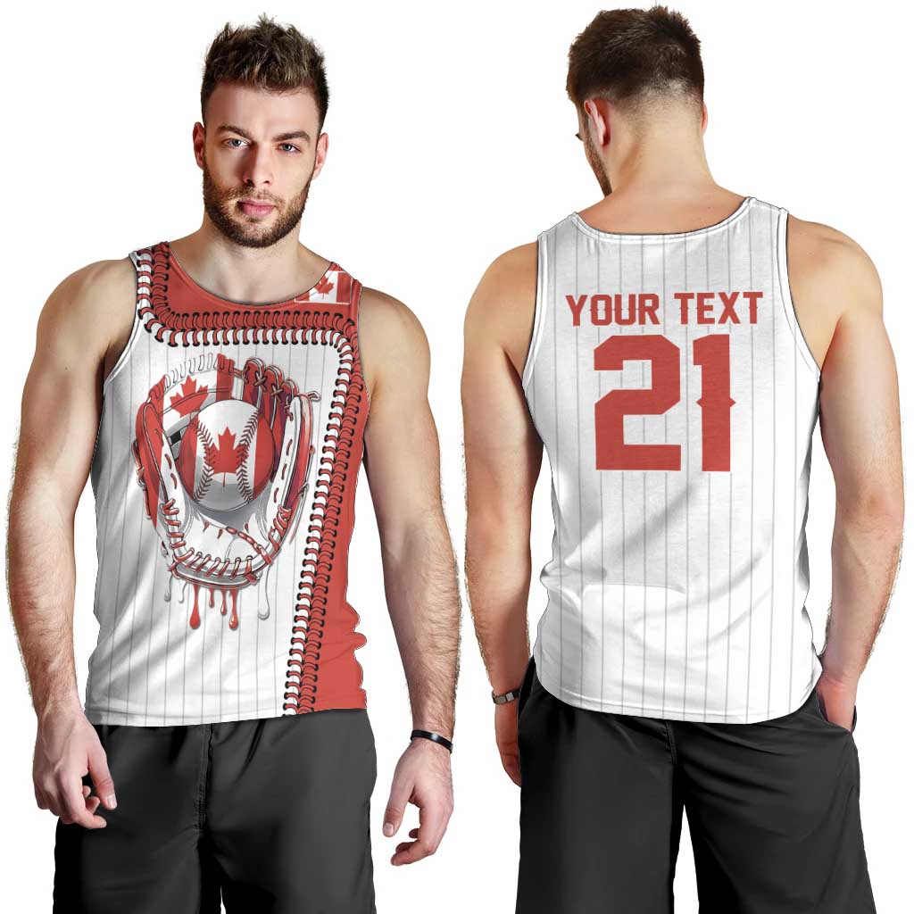 Custom Dripping Baseball Canada Men Tank Top