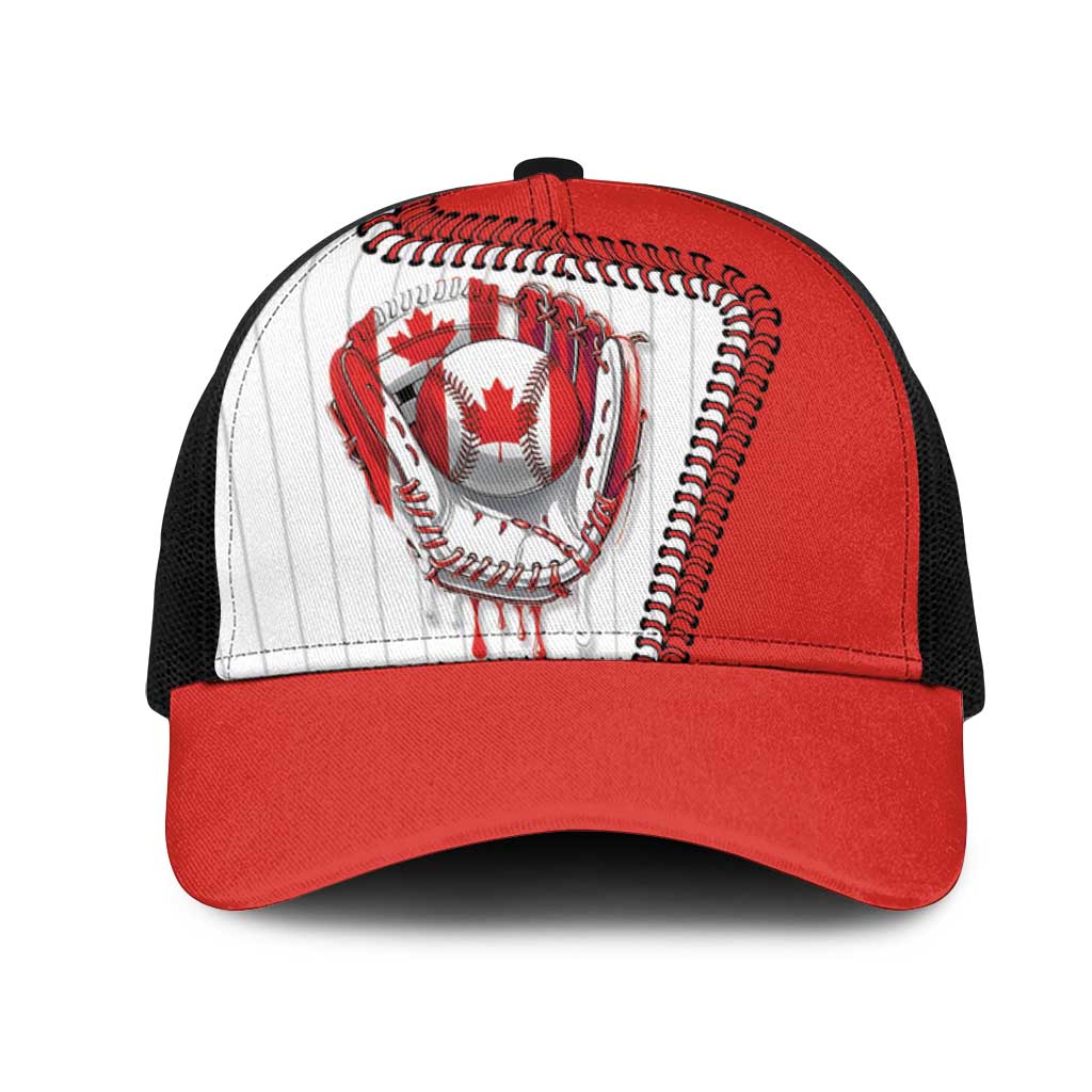 Dripping Baseball Canada Mesh Trucker Cap