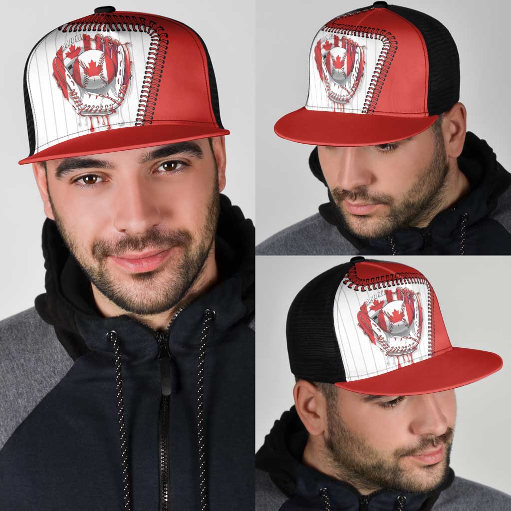 Dripping Baseball Canada Mesh Trucker Cap