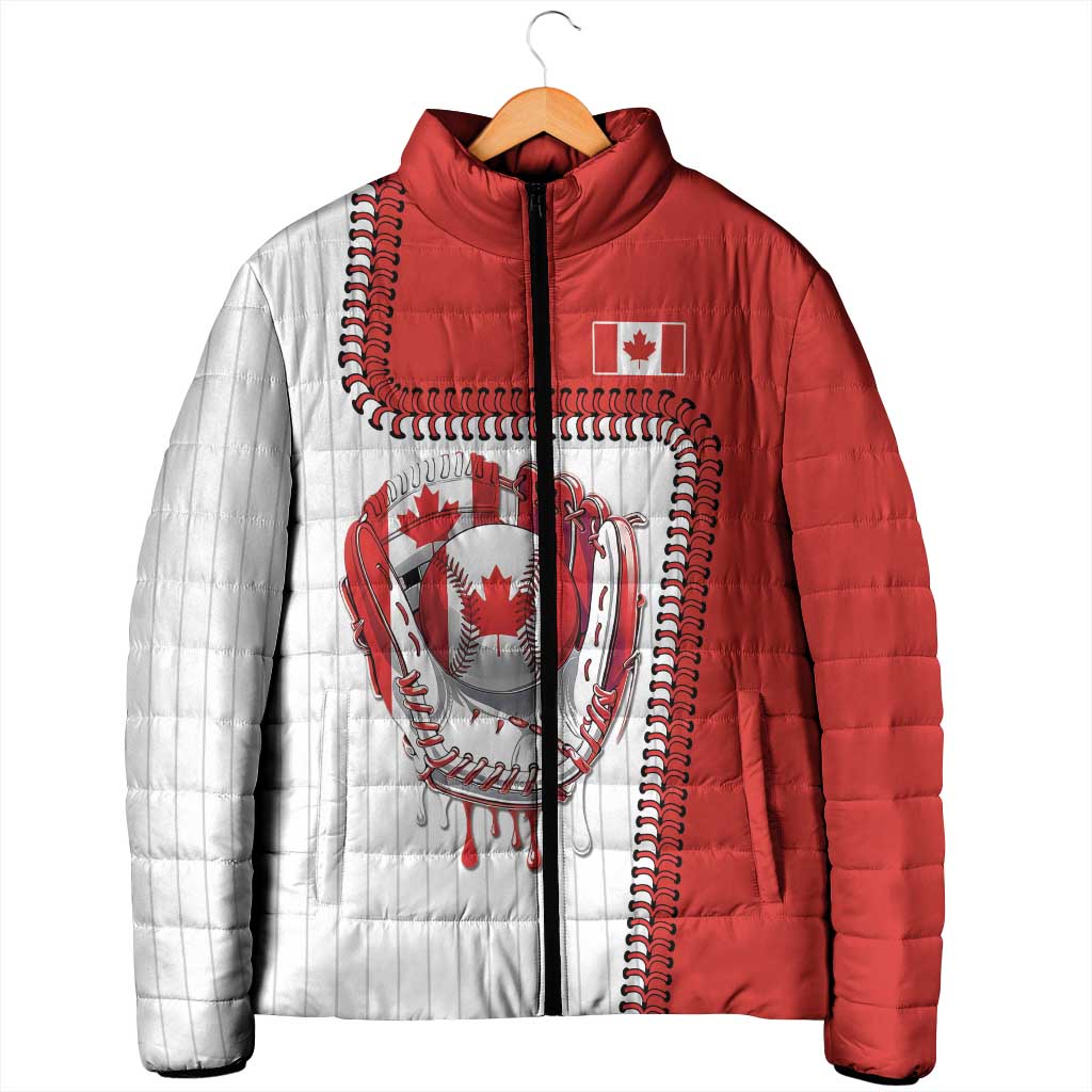 Custom Dripping Baseball Canada Padded Jacket