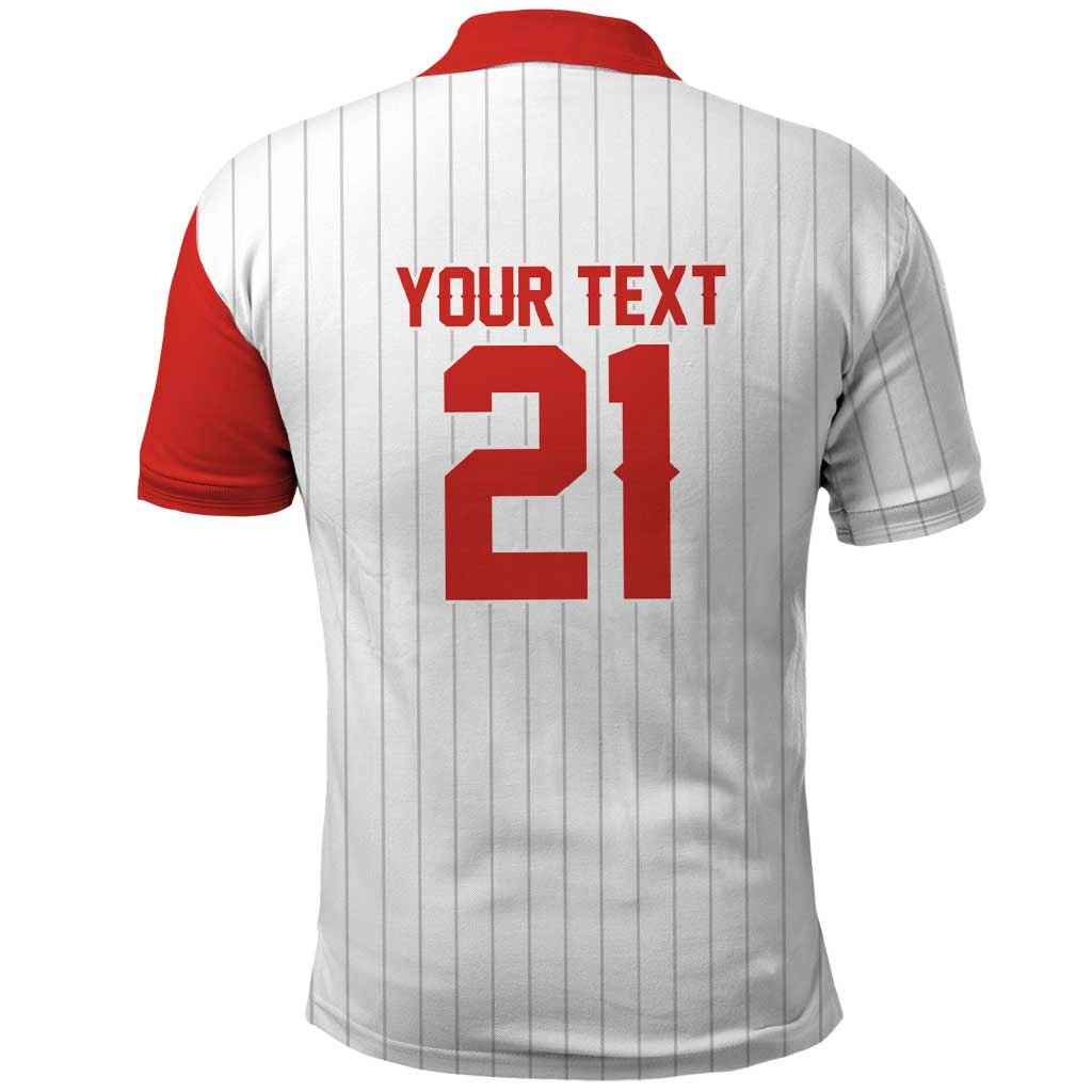 Custom Dripping Baseball Canada Polo Shirt