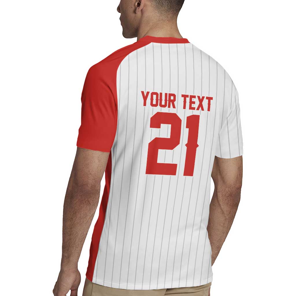 Custom Dripping Baseball Canada Rugby Jersey