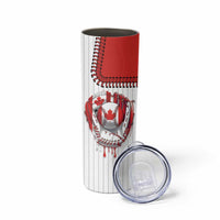 Custom Dripping Baseball Canada Skinny Tumbler