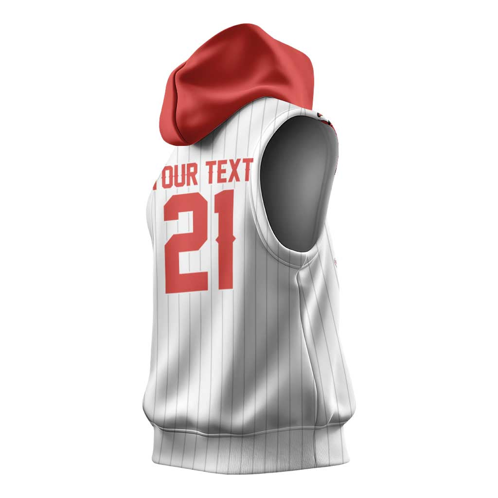 Custom Dripping Baseball Canada Sleeveless Hoodie