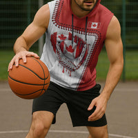 Custom Dripping Baseball Canada Sleeveless Hoodie