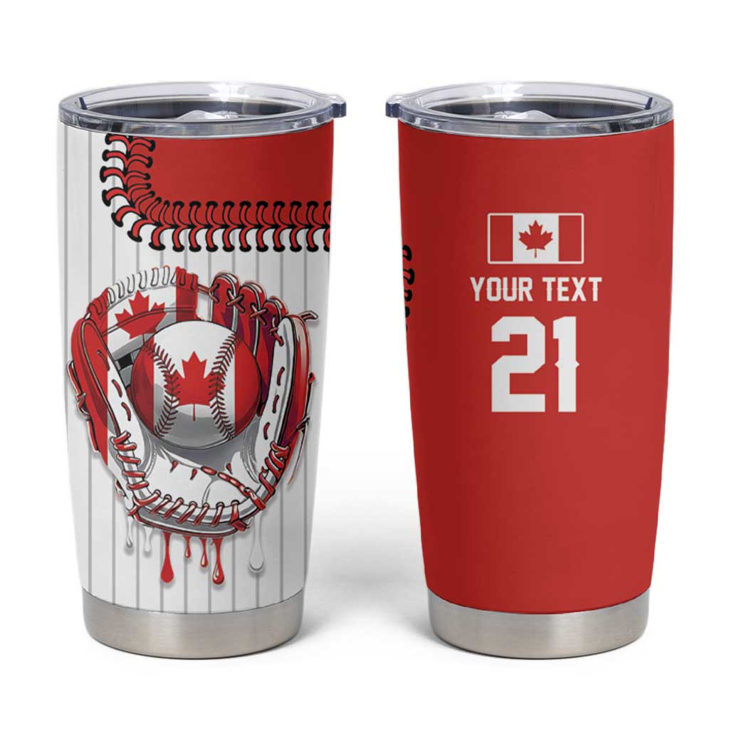 Custom Dripping Baseball Canada Tumbler Cup
