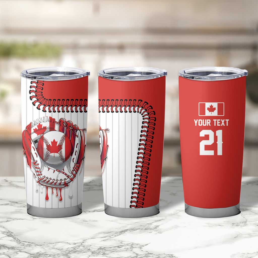 Custom Dripping Baseball Canada Tumbler Cup