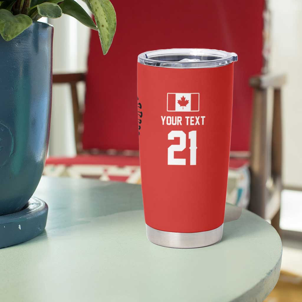Custom Dripping Baseball Canada Tumbler Cup