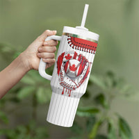 Custom Dripping Baseball Canada Tumbler With Handle
