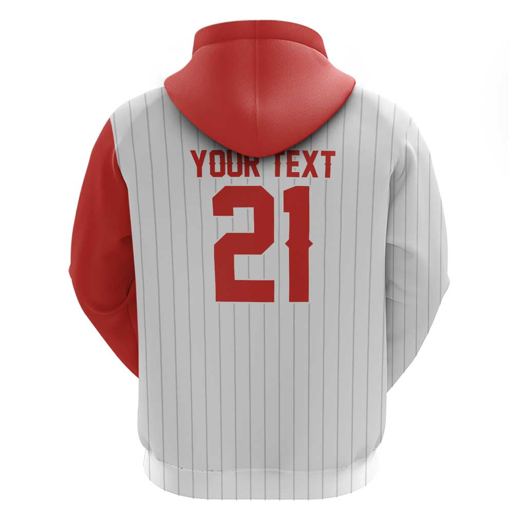 Custom Dripping Baseball Canada Zip Hoodie