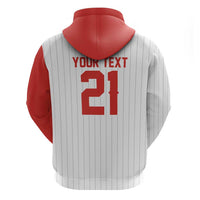 Custom Dripping Baseball Canada Zip Hoodie
