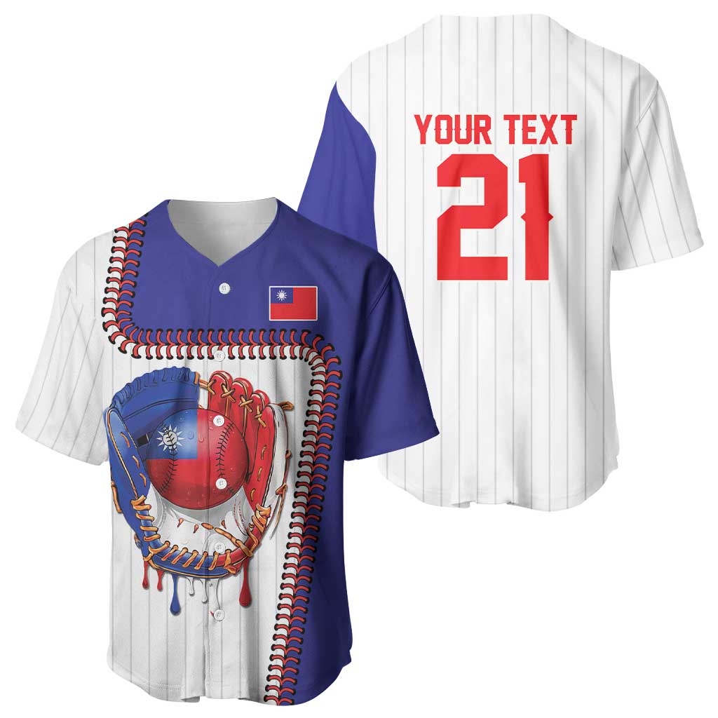 Custom Dripping Baseball Chinese Taipei Baseball Jersey