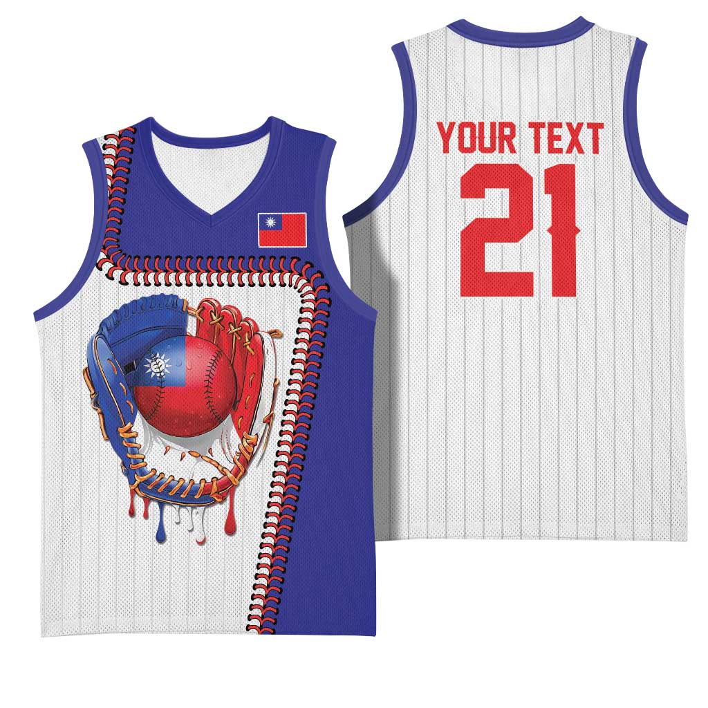 Custom Dripping Baseball Chinese Taipei Basketball Jersey