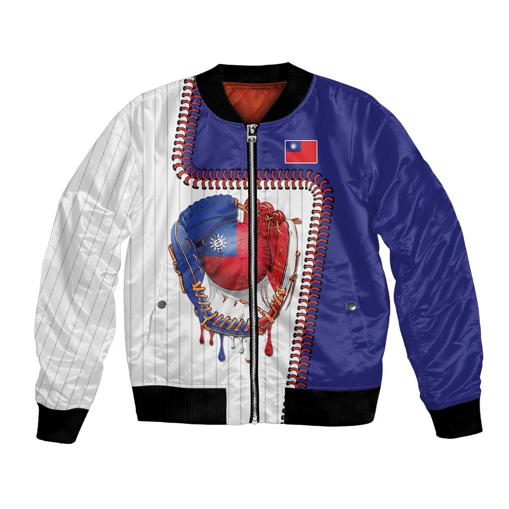 Custom Dripping Baseball Chinese Taipei Bomber Jacket