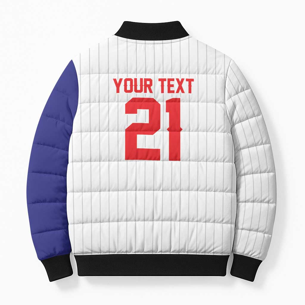 Custom Dripping Baseball Chinese Taipei Bomber Puffer Jacket