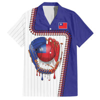 Custom Dripping Baseball Chinese Taipei Hawaiian Shirt