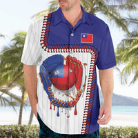 Custom Dripping Baseball Chinese Taipei Hawaiian Shirt