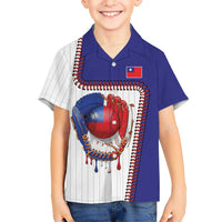 Custom Dripping Baseball Chinese Taipei Hawaiian Shirt